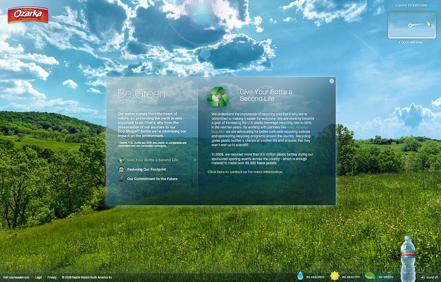 Screenshot of virtual world