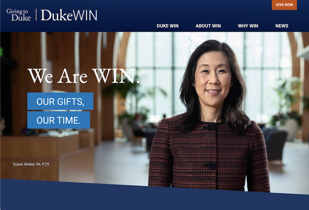 Alternate Duke Women's Impact Network website
