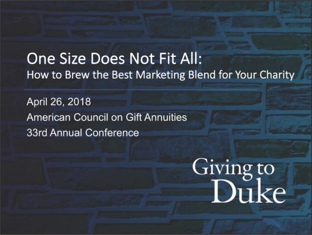 One Size Does Not Fit All: How to Brew the Best Marketing Blend for Your Nonprofit